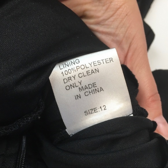 Tadashi Shoji black sheath dress cocktail LBD lace - Picture 7 of 8